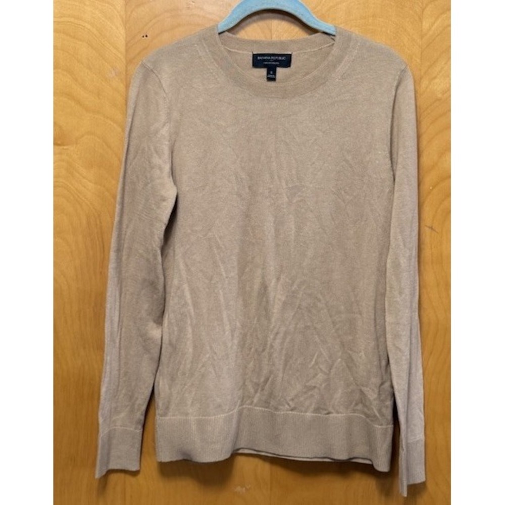 Banana Republic Forever Sweater Knit Crew Neck‎ Preppy Minimalist Classic Small